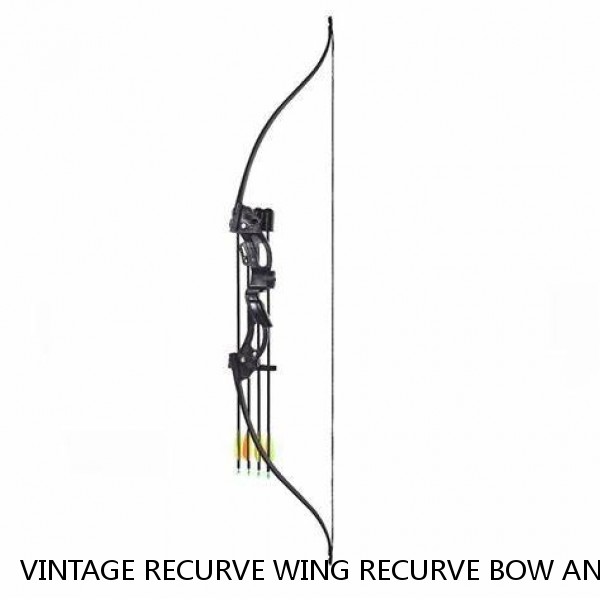 VINTAGE RECURVE WING RECURVE BOW ANOTHER AFRICAN EXOTIC RISER, STILL IN GREAT SH