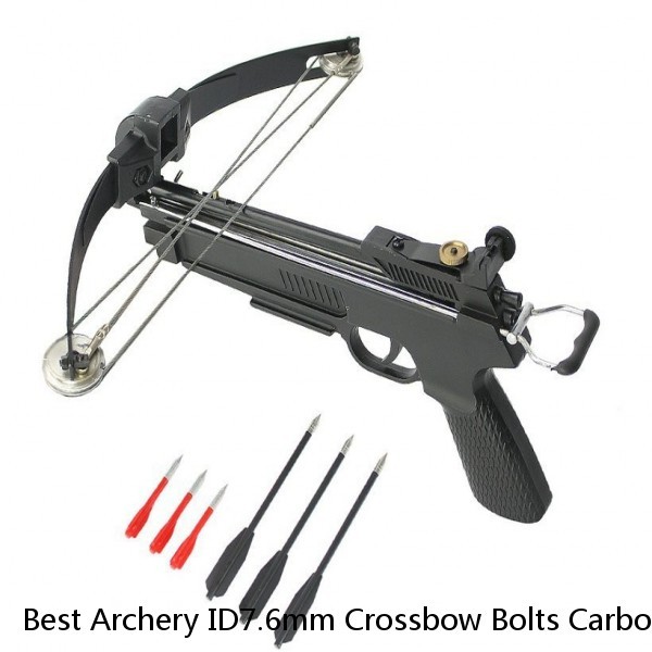 Best Archery ID7.6mm Crossbow Bolts Carbon Arrows 15 16 17 18 19 20 22 Inch Shaft for Crossbow Bow Hunting