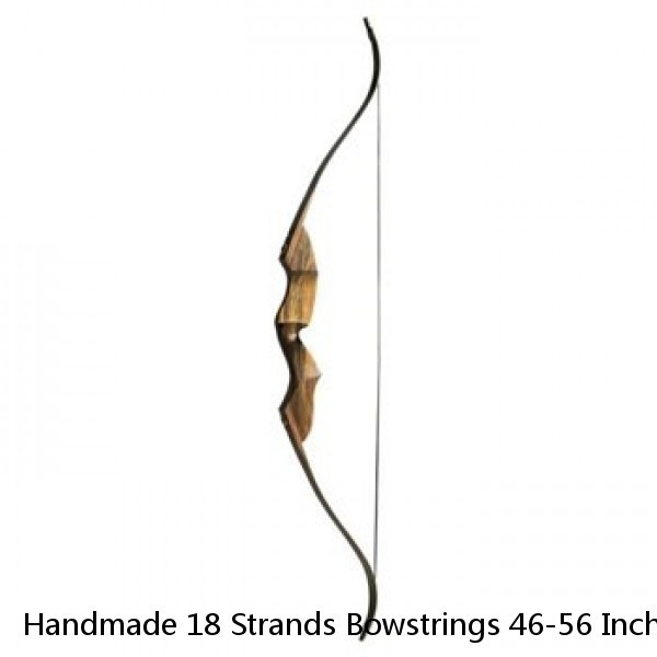 Handmade 18 Strands Bowstrings 46-56 Inch Replacement Archery Bowstring for Recurve Traditional Bow Long Bow