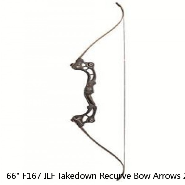 66" F167 ILF Takedown Recurve Bow Arrows 20/24/28/32/36/40 lbs Archery Target Practice Competition Bow